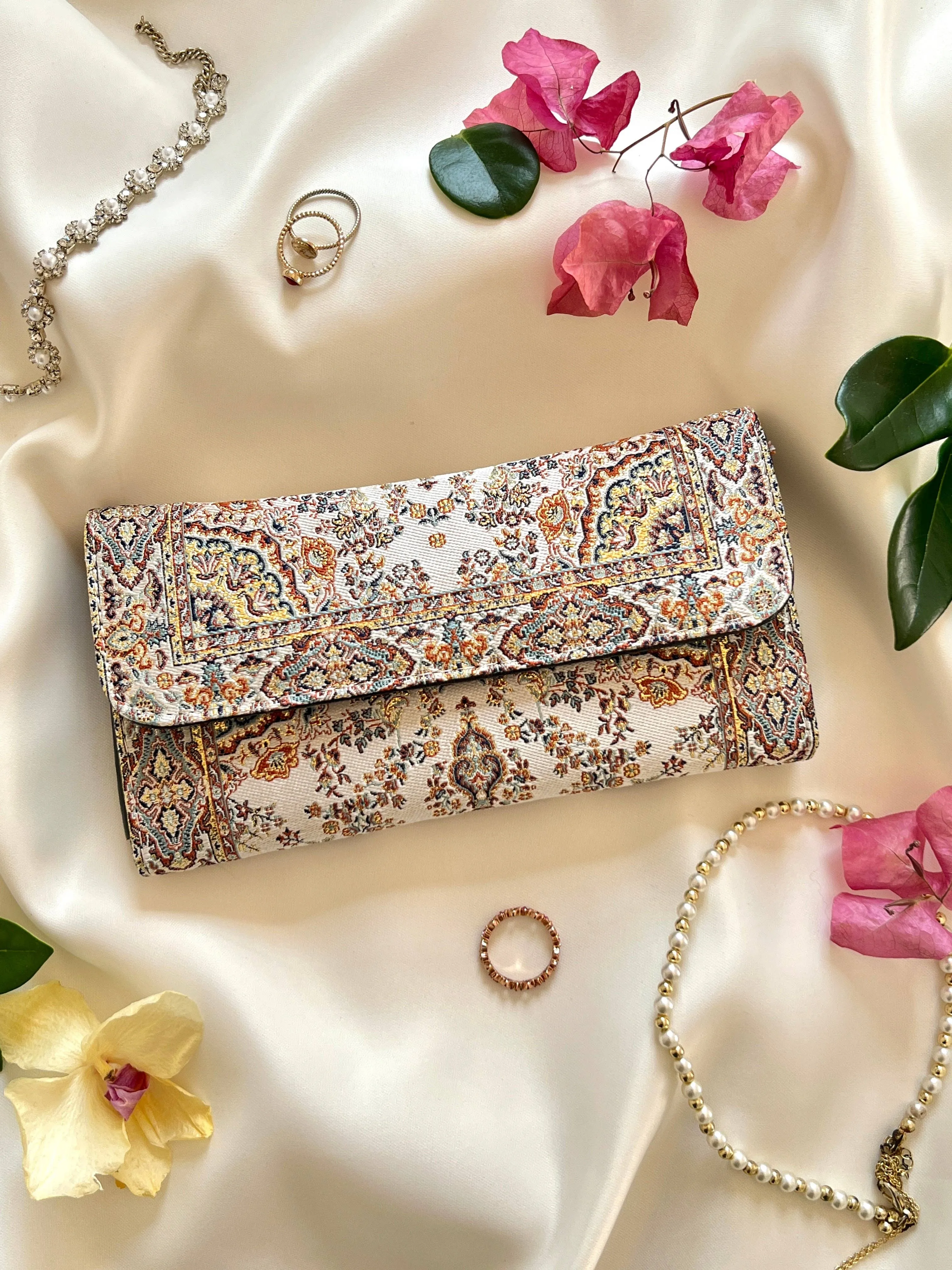 Snap Brocade Wallet