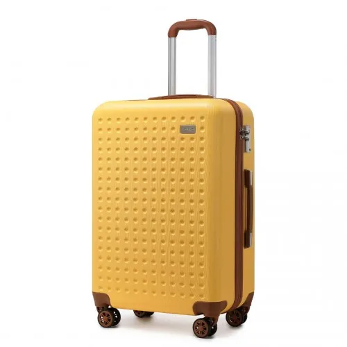 Stylish & Durable Kono 28 Inch Yellow Hard Shell ABS Suitcase with TSA Lock – Travel with Confidence & Ease