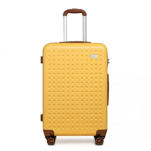 Stylish & Durable Kono 28 Inch Yellow Hard Shell ABS Suitcase with TSA Lock – Travel with Confidence & Ease