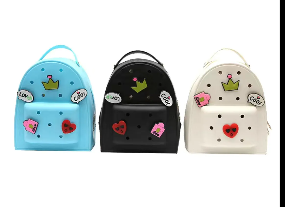 Trendy “Croc Charm” Backpack