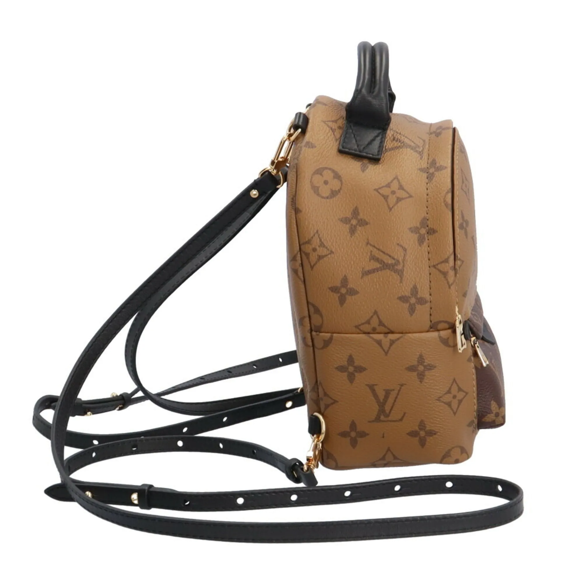 Trendy Inspired Louis Vuitton Palm Springs Backpack Mini Monogram Reverse Rucksack/daypack M44872 Women's