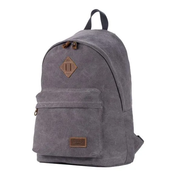 Troop London Organic Cotton Casual Day Backpack | Charcoal