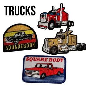 Truck Iron On Patches