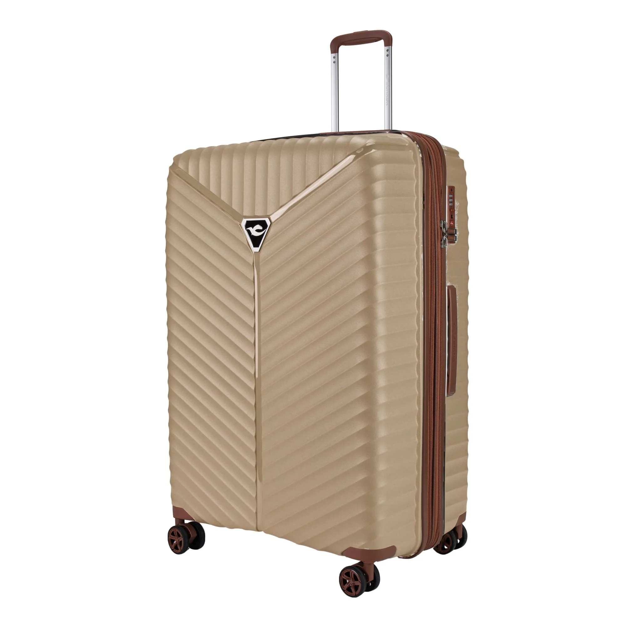 Turin Suitcase Set of 3   Beauty Case - Feather Grey