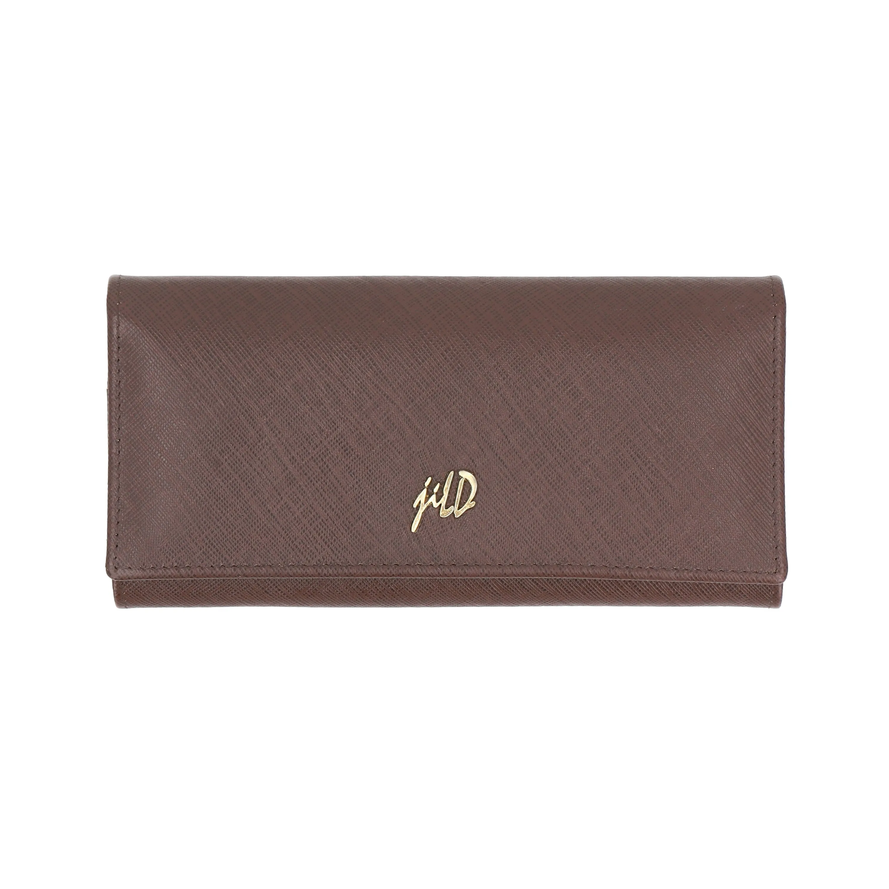 Velora-Womens Saffiano Tri Fold Leather Wallet