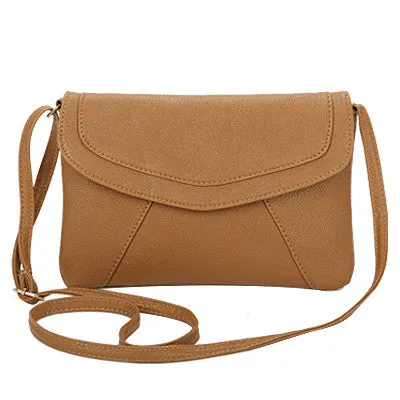 Vintage Casual PU Leather Crossbody Bag