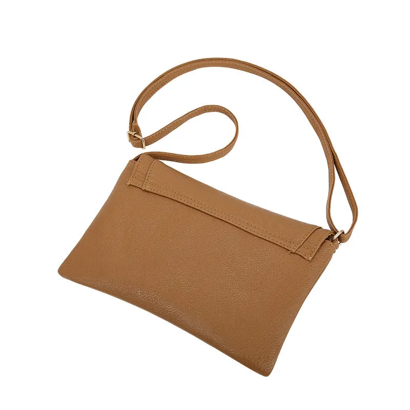 Vintage Casual PU Leather Crossbody Bag