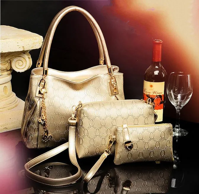 Women Bag Leather Handbags Messenger Composite Bags Ladies Designer Handbags Famous Brands Fashion Bag For Women 3pcs/set