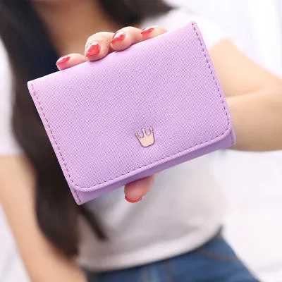 Women's Short Elegant Card Holder Wallet Purse