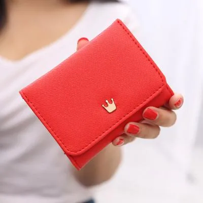 Women's Short Elegant Card Holder Wallet Purse