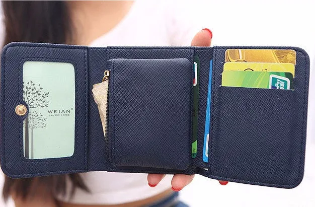 Women's Short Elegant Card Holder Wallet Purse