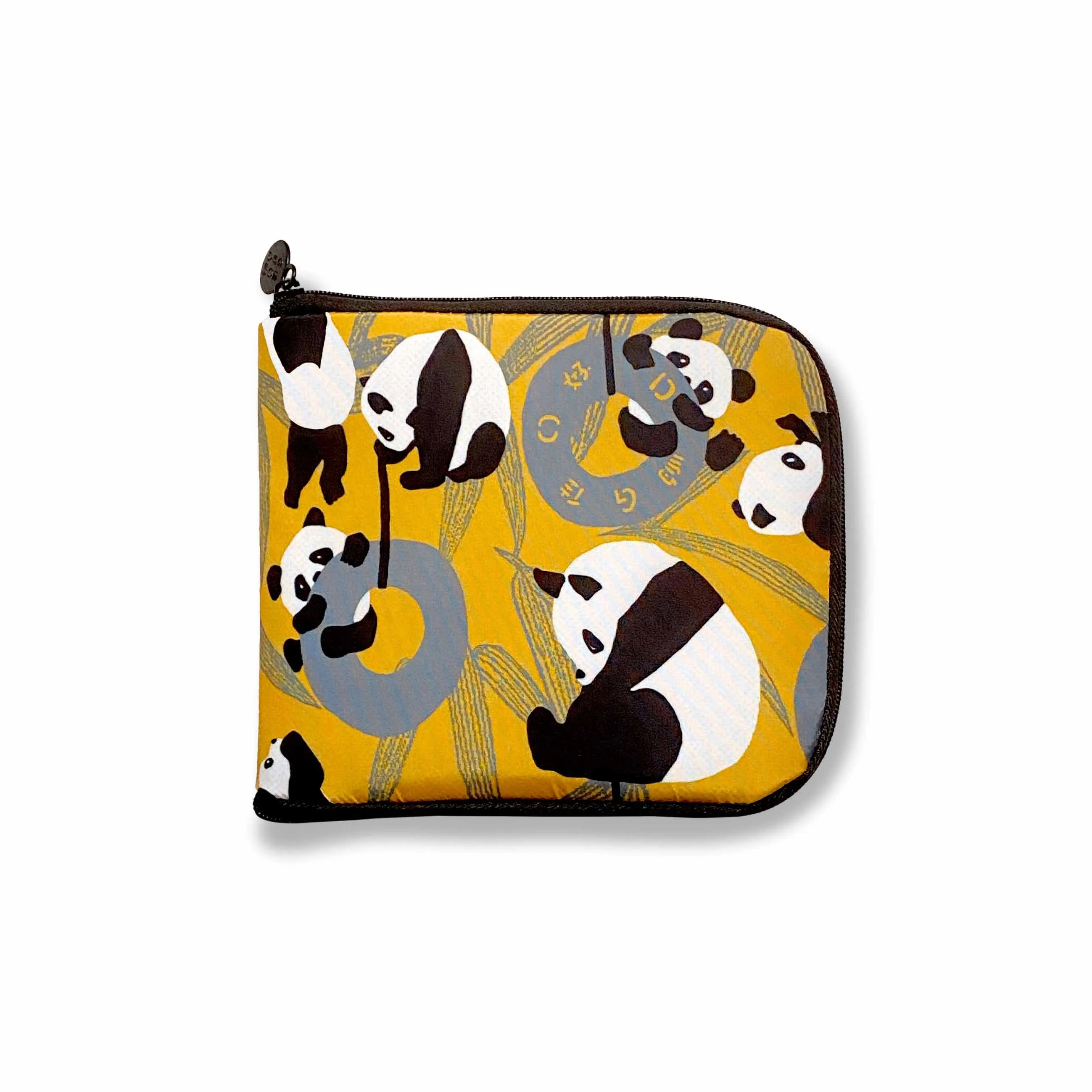 Yellow Panda Zip Wallet Shopping bag