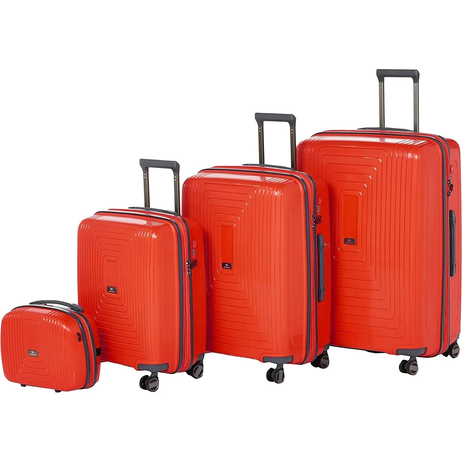 York Hardcase Luggage Set of 4 - Dark Grey